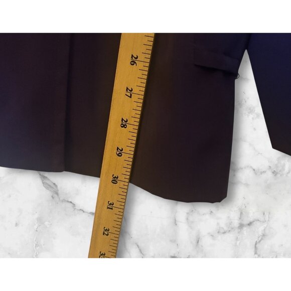 Purple London Fog trench coat with double-breasted design and belt Large - Picture 9 of 12